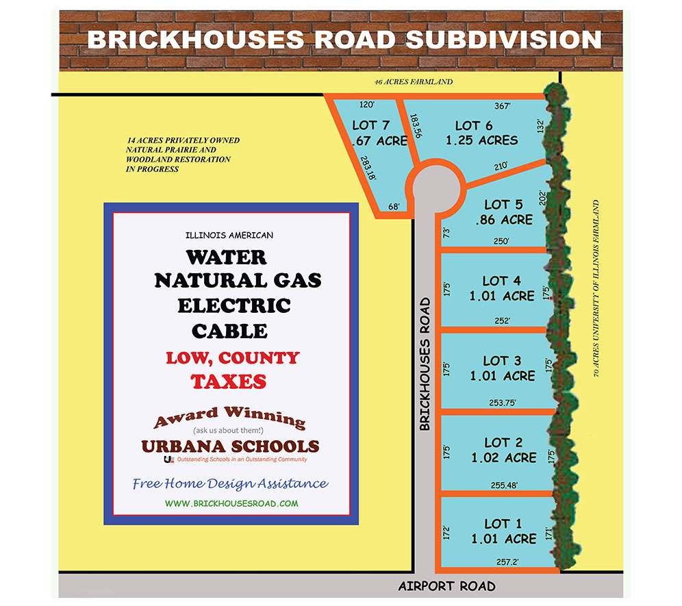 Map of the Urbana area.  Click for an interactive map!