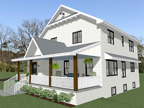 The Net-Zero-Energy Two-story Plans